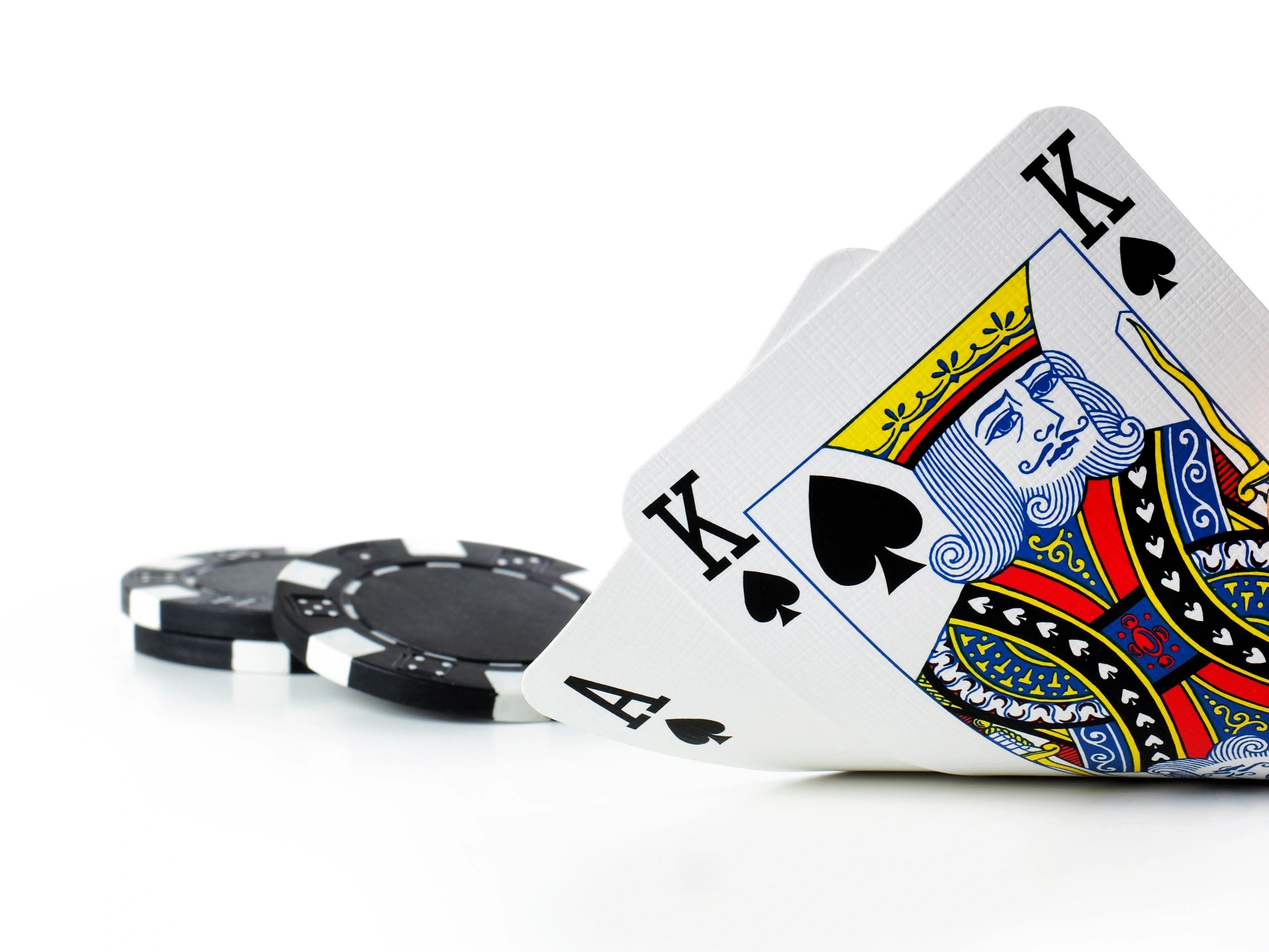 Poker cards on a table